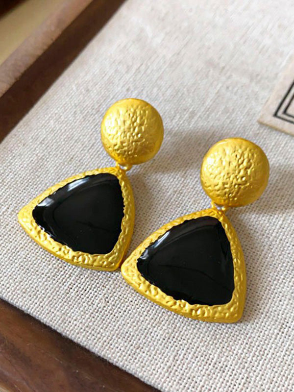 Boucles d'oreilles pendantes géométriques