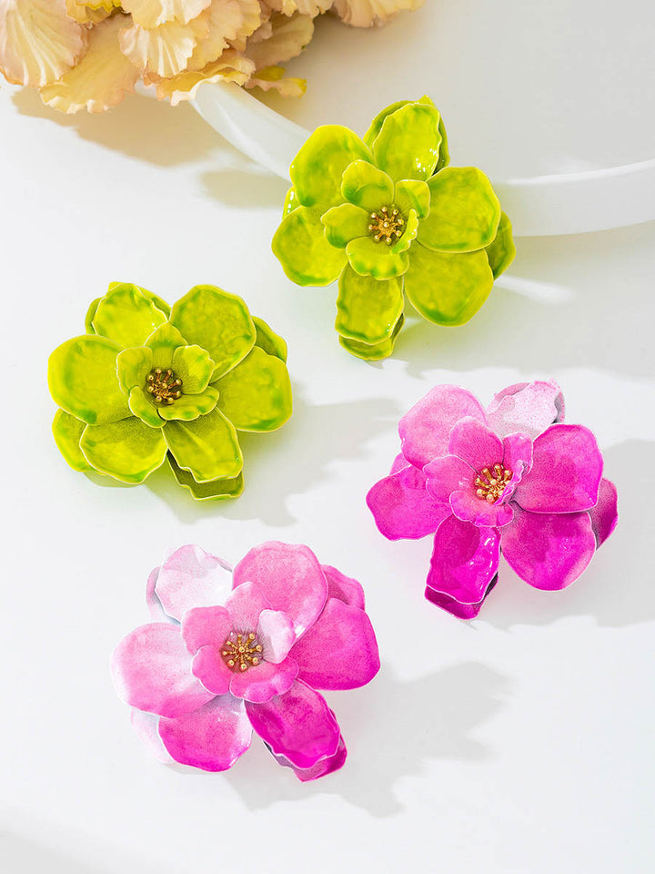 Boucles d'oreilles en forme de fleur