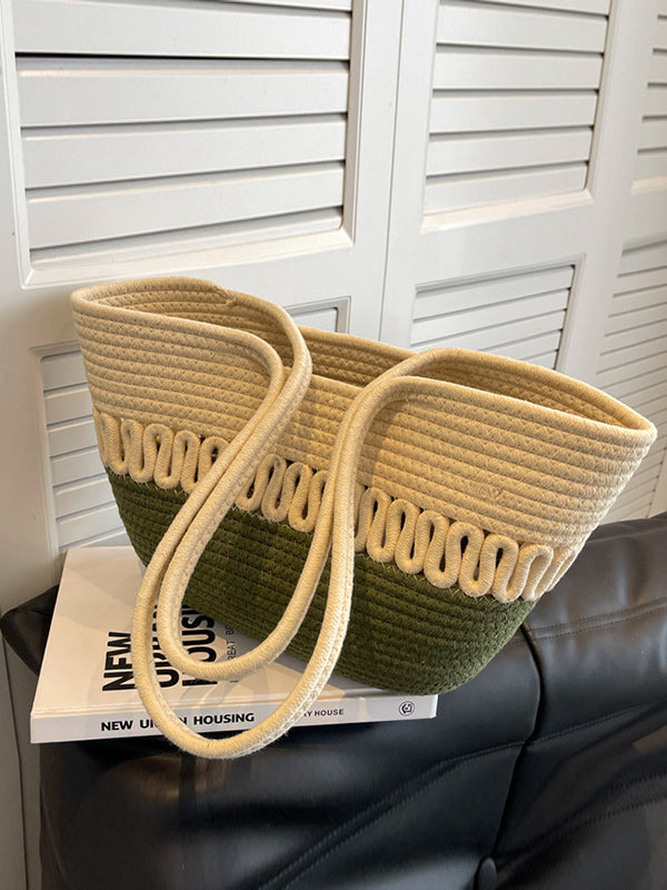 Sac à main ajouré couleur contrastée