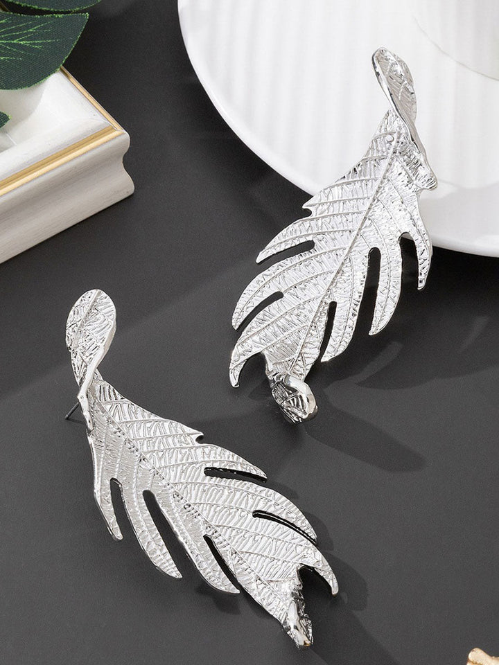 Boucles d'oreilles en forme de feuilles