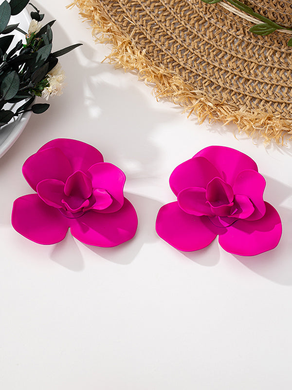 Boucles d'oreilles en forme de fleur