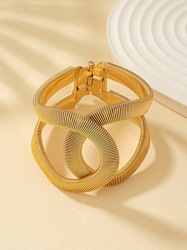 Bracelet réglable ajouré à chaîne, taille ronde