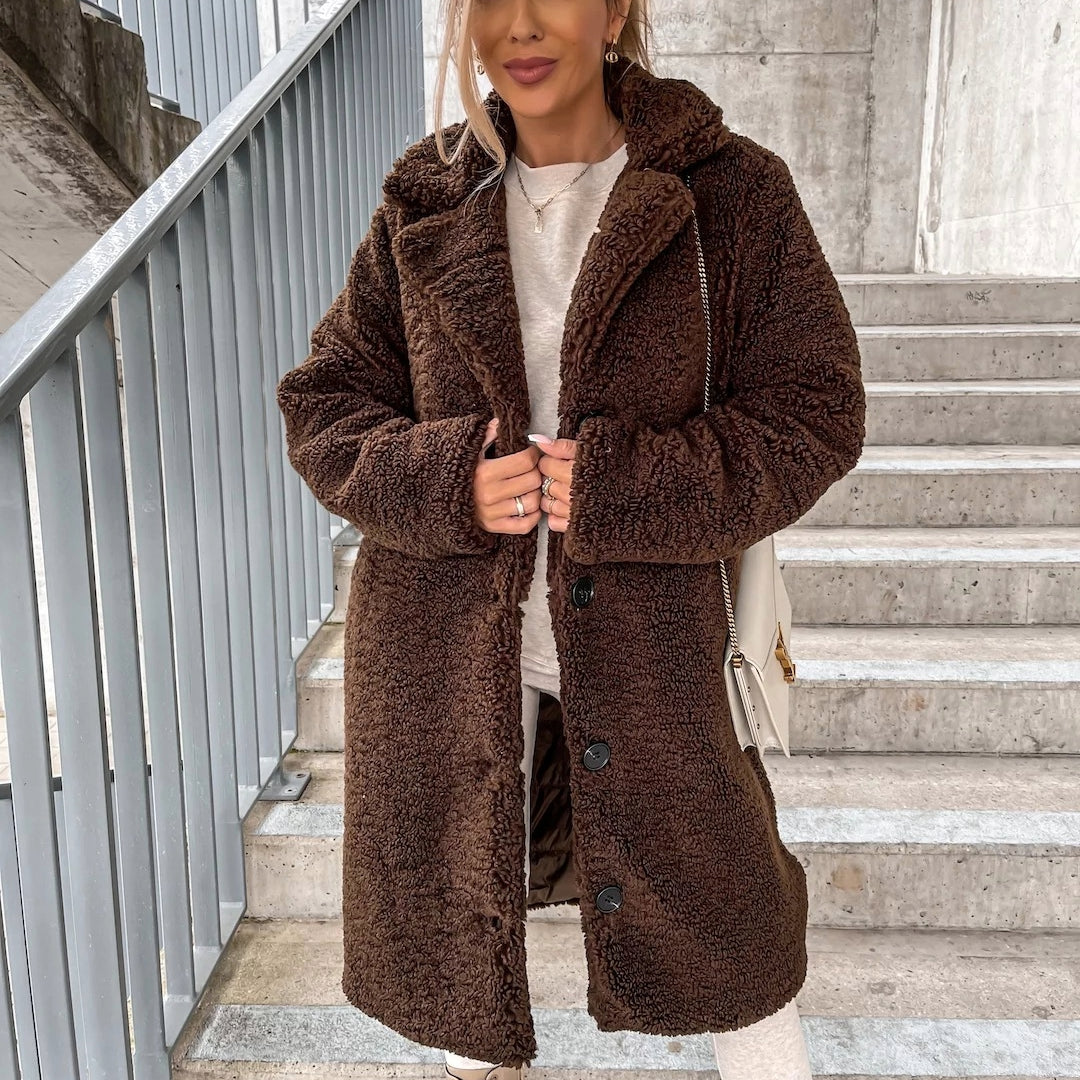 Manteau Teddy d'Hiver pour Femmes | Long