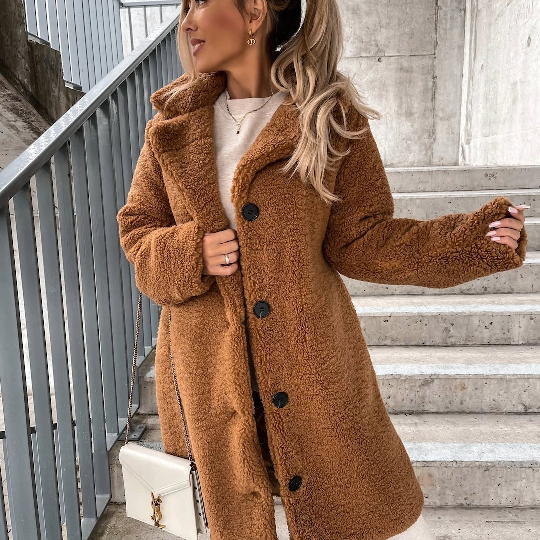 Manteau Teddy d'Hiver pour Femmes | Long