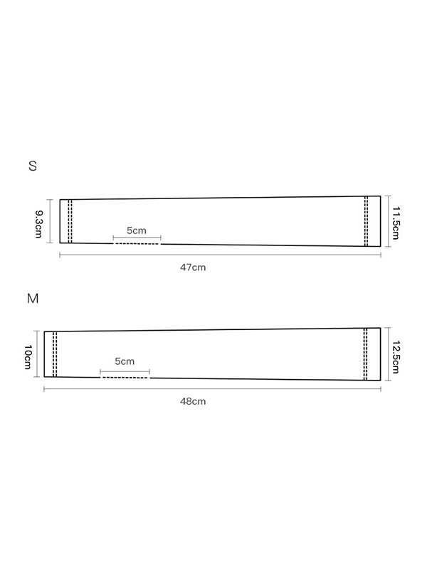 Manchette anti-UV simple en soie glacée, couleur unie