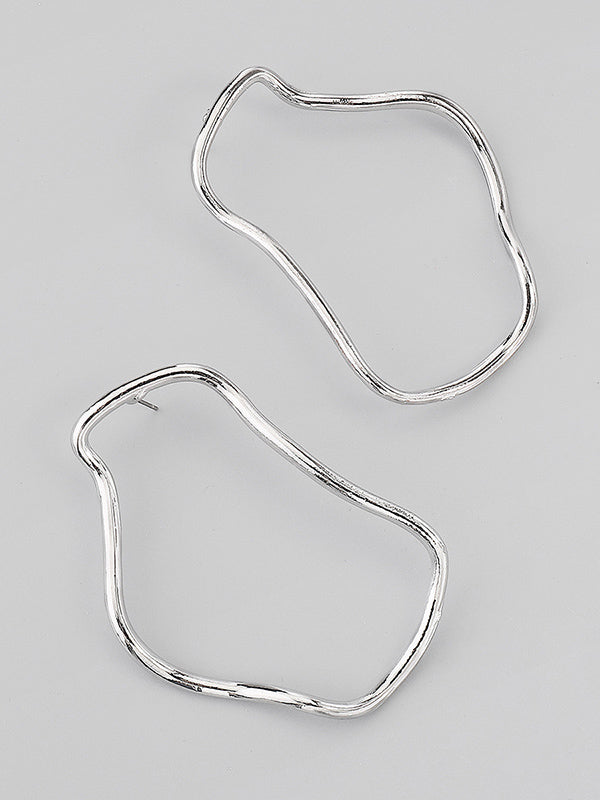 Boucles d'oreilles pendantes géométriques normcore