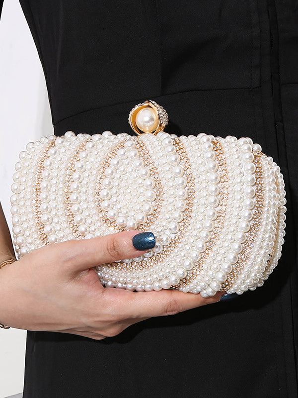 Sac à main géométrique à chaîne, à strass