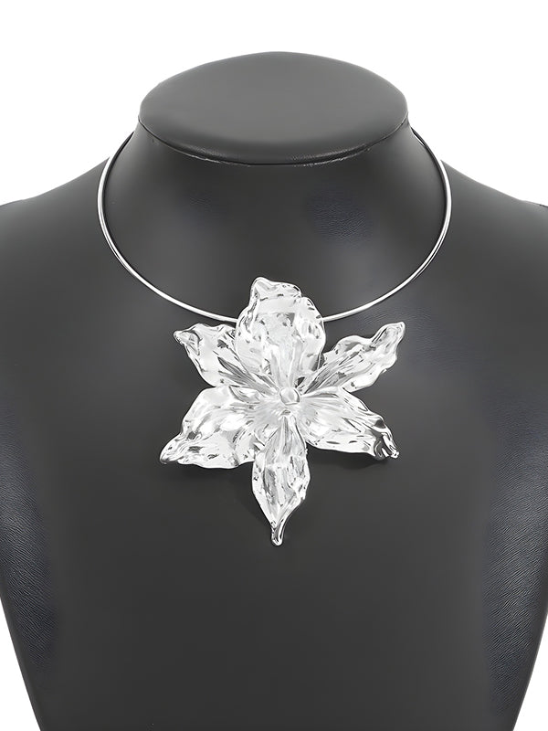 Collier en forme de fleur