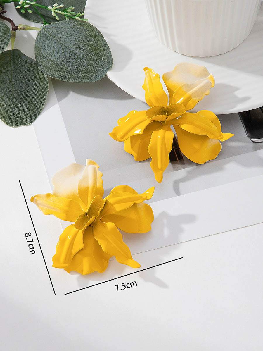 Boucles d'oreilles en forme de fleur