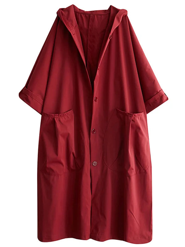 Trench-coat avec capuche pour femmes