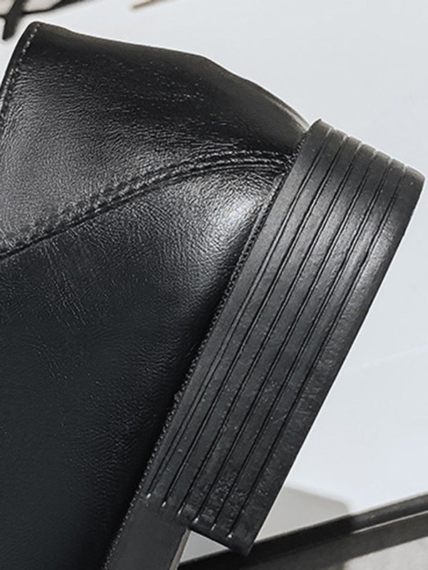 Mocassins à bout carré à coupe peu profonde