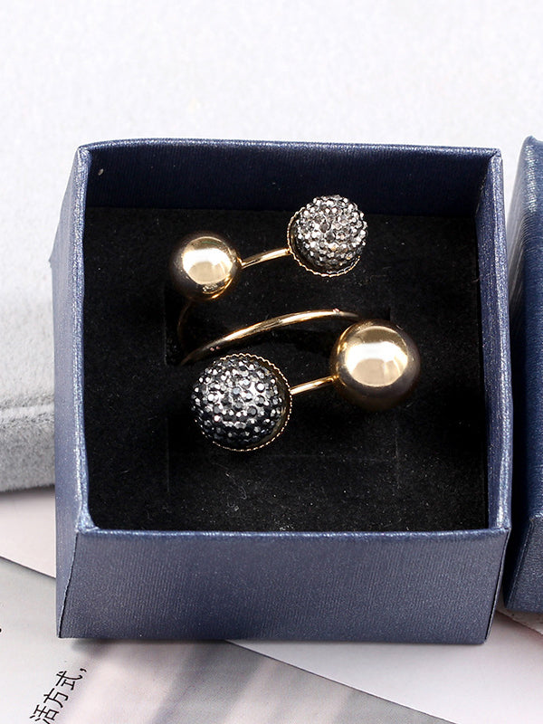 Bague élégante réglable géométrique
