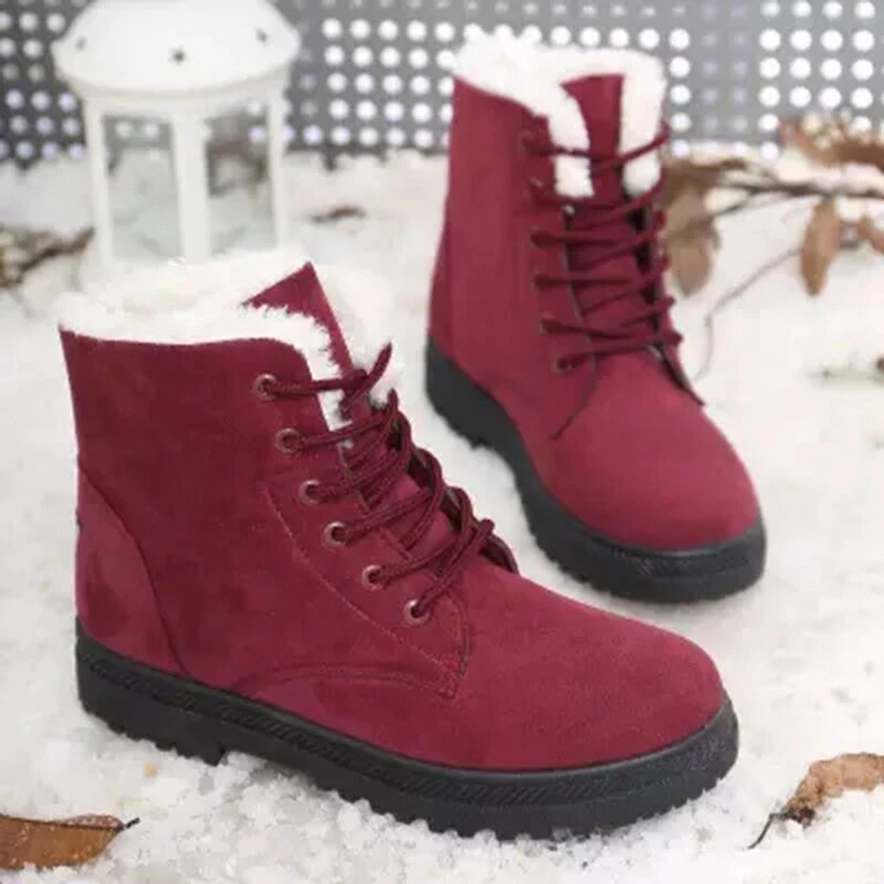 Bottes d'hiver confortables, stylées et isolées pour femmes