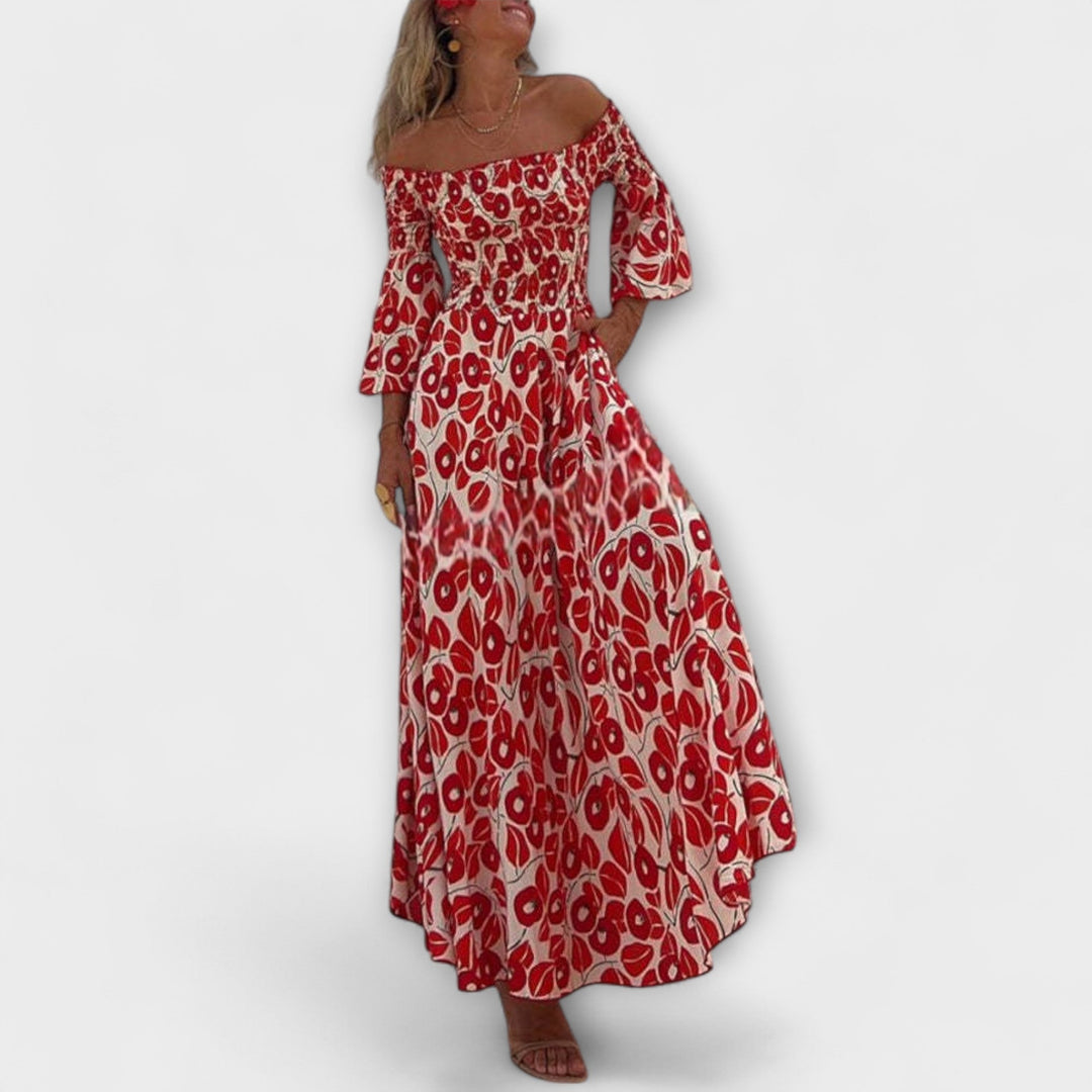 Sienna - Robe maxi décolletée pour des vacances parfaites