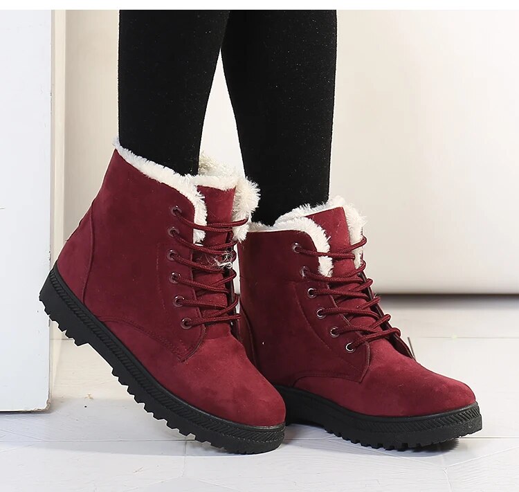 Bottes d'hiver confortables, stylées et isolées pour femmes