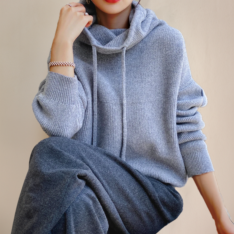 Pull Femme Col Roulé Avec Cordon | Doux & Chaud