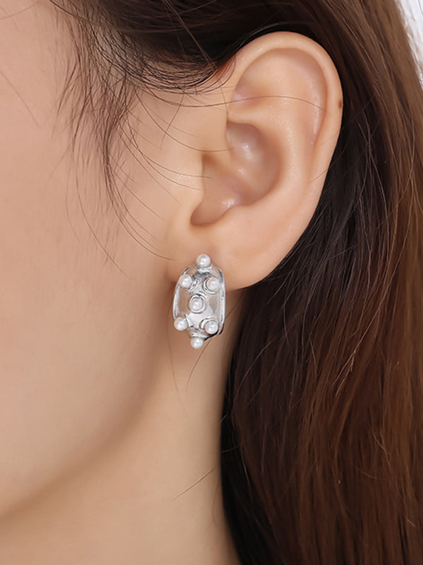 Boucles d'oreilles pendantes géométriques