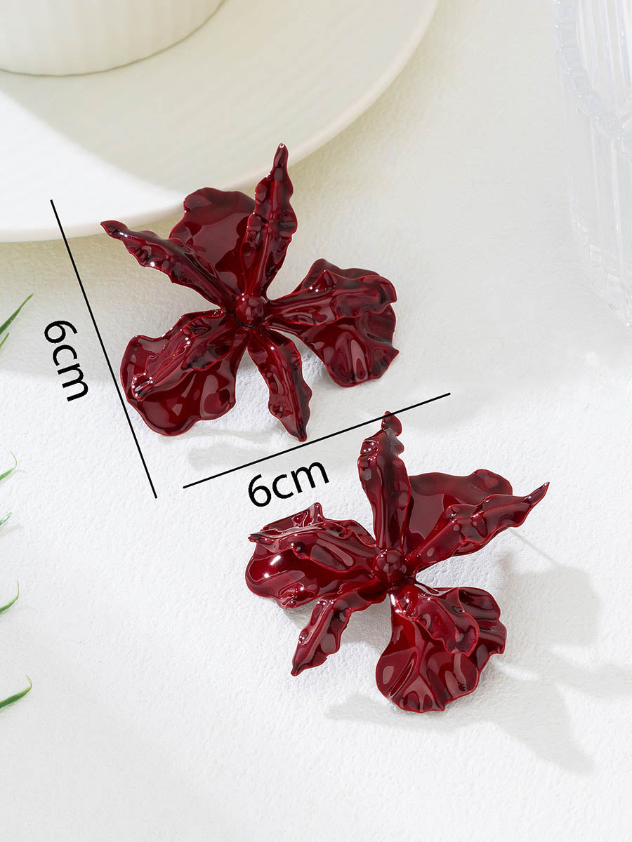 Boucles d'oreilles en forme de fleur