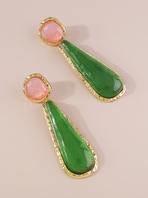 Boucles d'oreilles pendantes géométriques