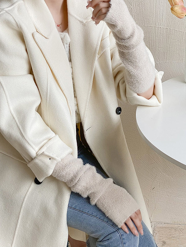 Accessoires de manchettes décontractés de couleur unie
