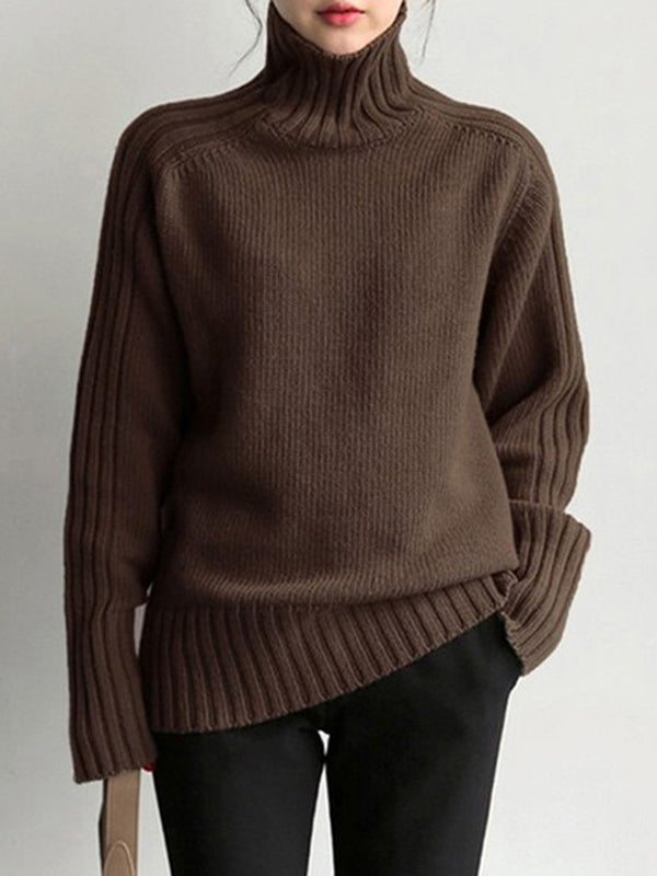 Pull simple à col roulé