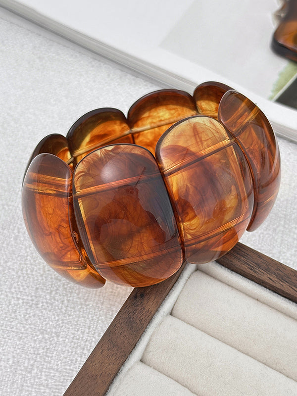 Bracelet géométrique brillant à coupe irrégulière