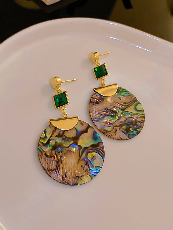 Accessoires de boucles d'oreilles acryliques géométriques urbaines