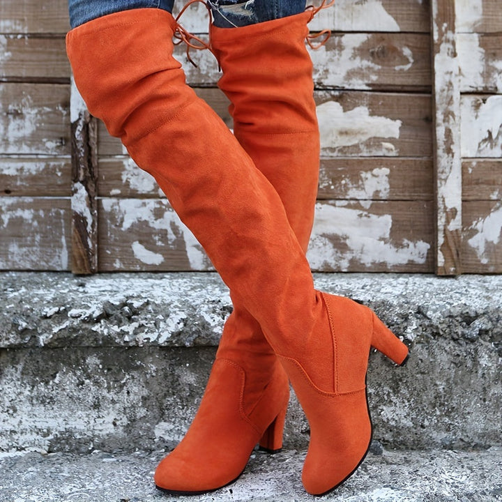 Bottes overknee pour femmes | Tige haute au-dessus du genou avec enfilage