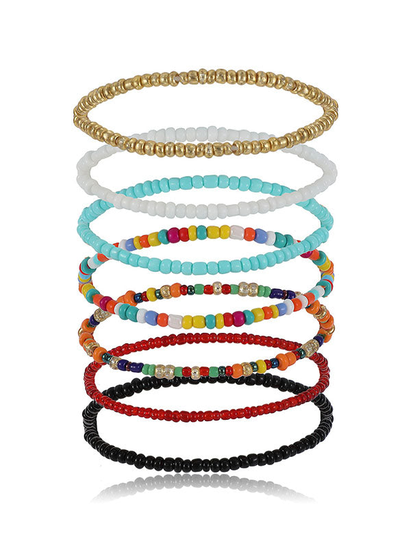 Bracelet multicolore à perles
