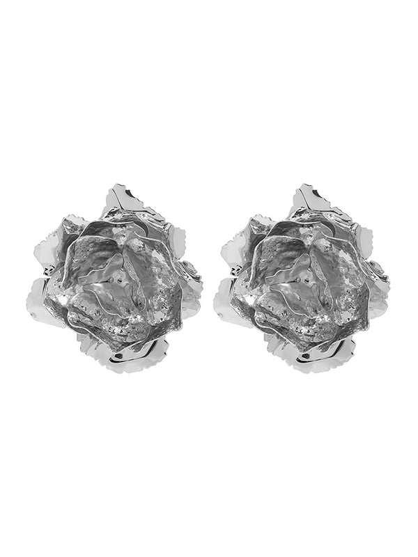 Boucles d'oreilles pendantes en forme de fleur