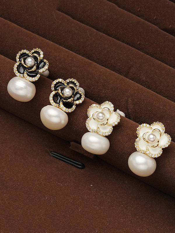 Boucles d'oreilles en forme de fleur