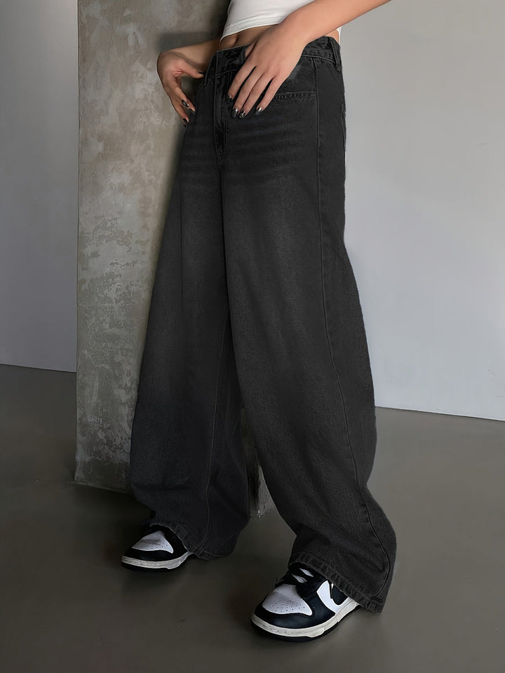 Jeans Baggy Femme | Coupe Ample Avec Taille Haute