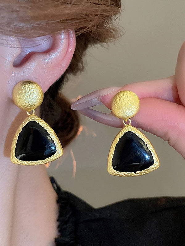 Boucles d'oreilles pendantes géométriques