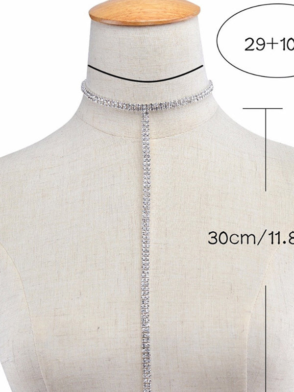 Collier tendance, normcore, à strass