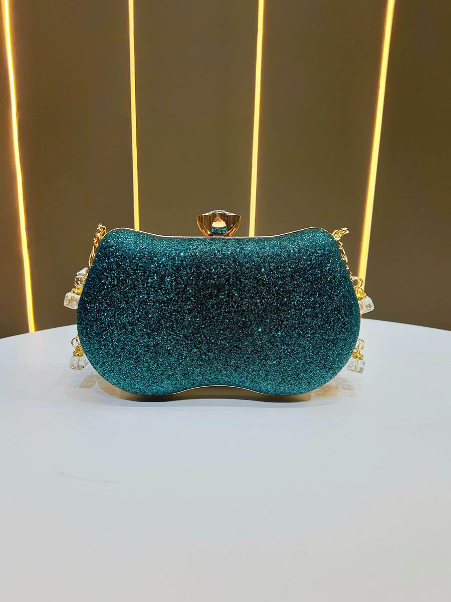 Chaînes Serrure Géométrique strass Sacs de Soirée Brillants & Pochettes Mini Sacs
