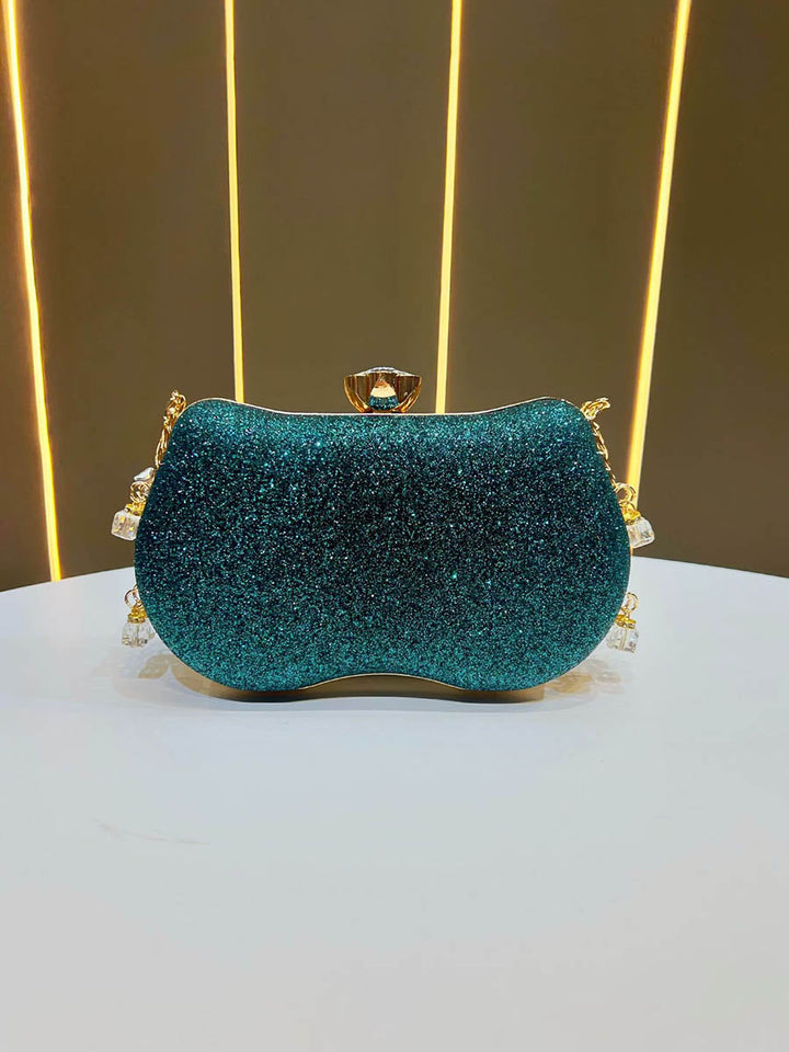 Chaînes Serrure Géométrique strass Sacs de Soirée Brillants & Pochettes Mini Sacs