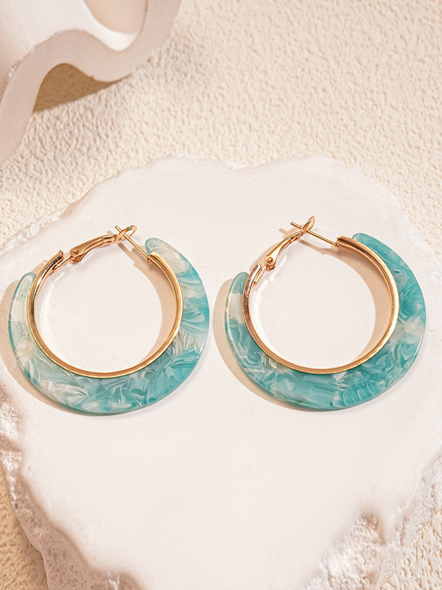 Accessoires pour boucles d'oreilles créoles tie-dye