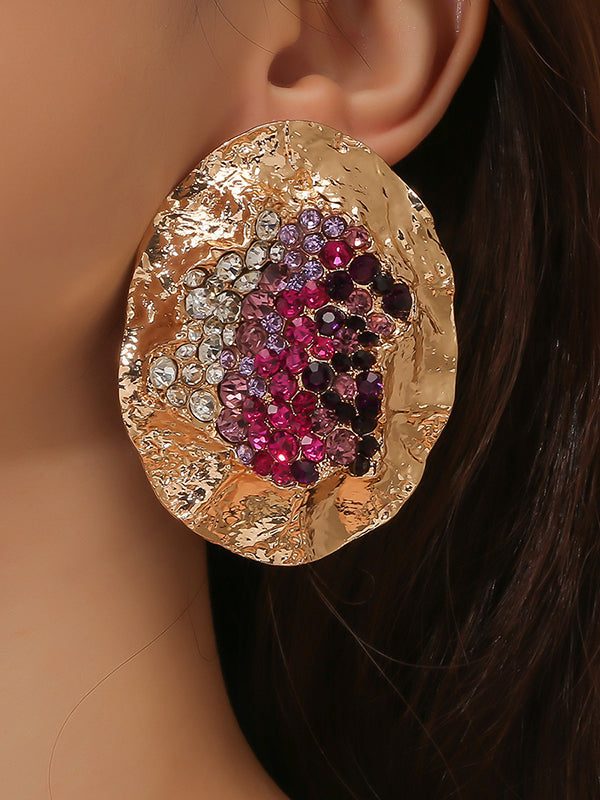 Boucles d'oreilles géométriques brillantes
