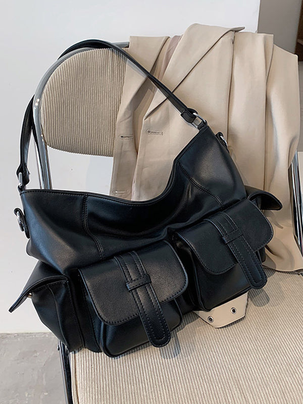 Sac cabas à poches, à empiècements