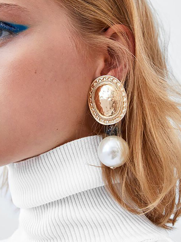 Boucles d'oreilles pendantes géométriques