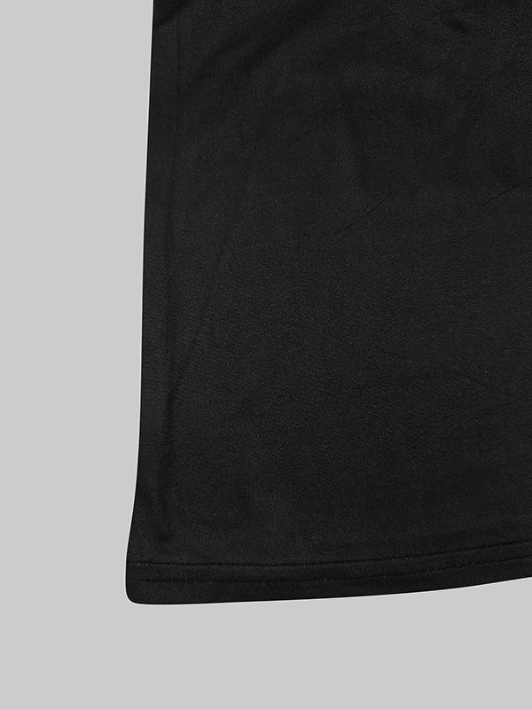 T-shirt à manches longues, coupe près du corps, à imprimé floral, à empiècements, à col haut