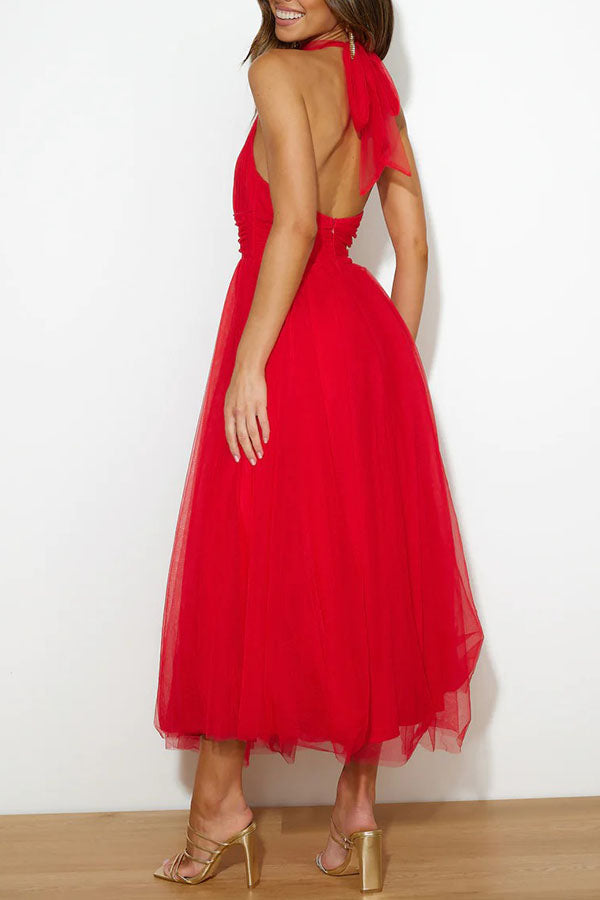 Jael - Robe de soirée en tulle élégante en A