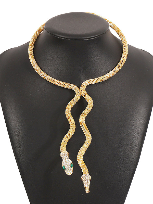 Collier en forme de serpent