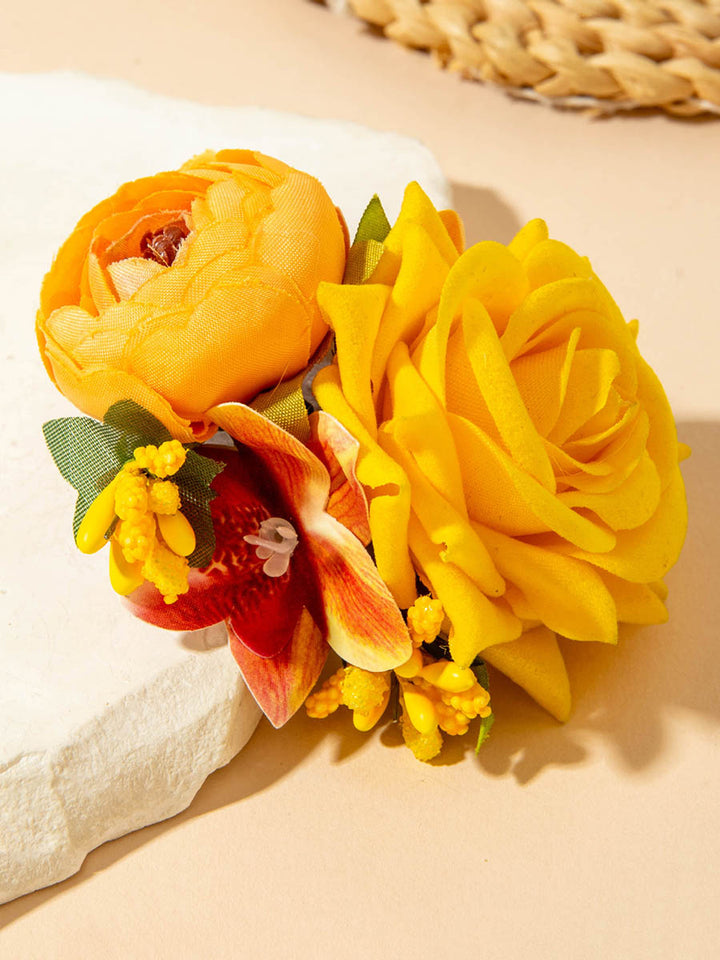 Pinces à cheveux à fleurs en 3D