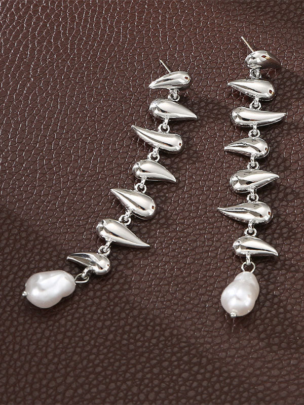 Boucles d'oreilles pendantes géométriques