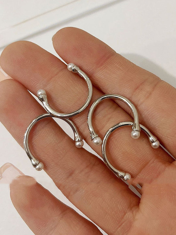 Bague de perles Normcore simple, décontractée et chic