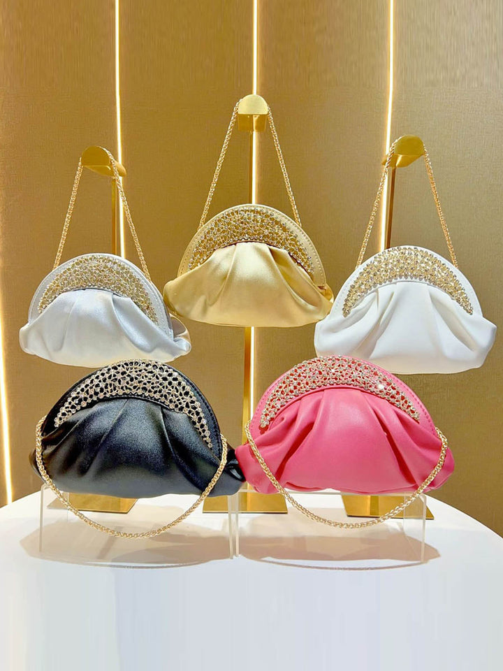 Sac à main à chaîne, à strass