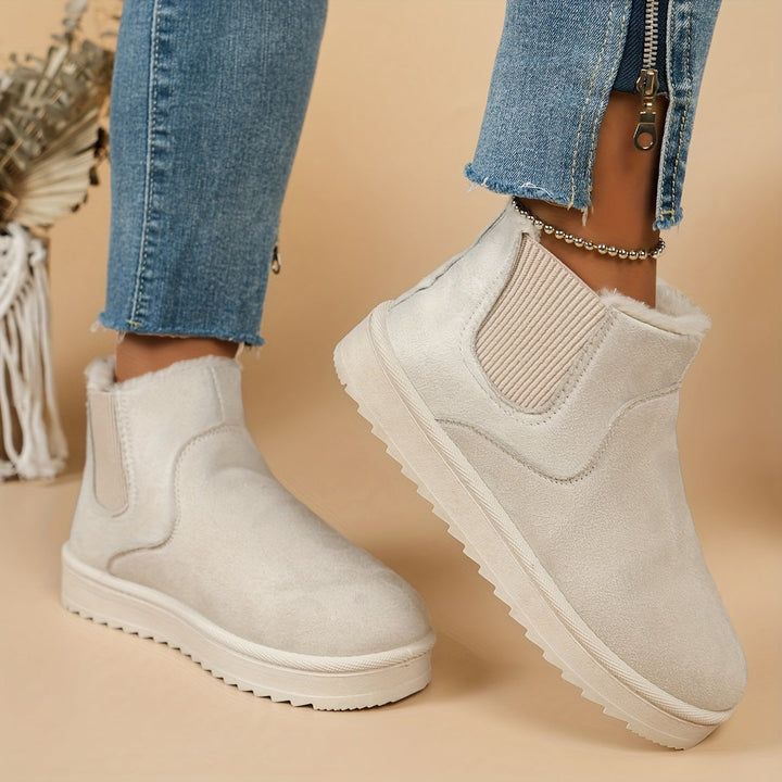 Bottes d'hiver pour femmes | Bottes Slip-On avec des côtés élastiques