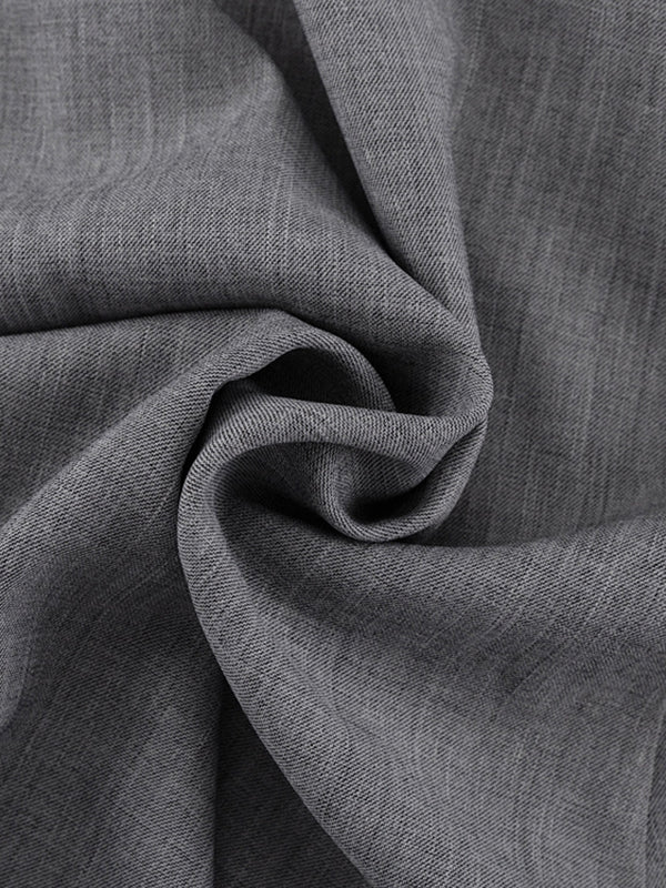 Jupe plissée coupe trapèze, taille haute, sans ceinture, couleur unie