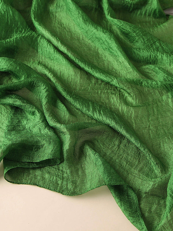 Écharpe chaude coupe portefeuille, anti-UV, couleur unie